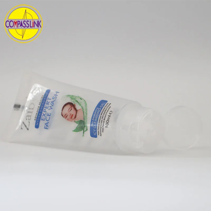 100ml Transparent Cosmetic Squeeze Soft PE Cosmetic Plastic Tube Hand Santizier Tube