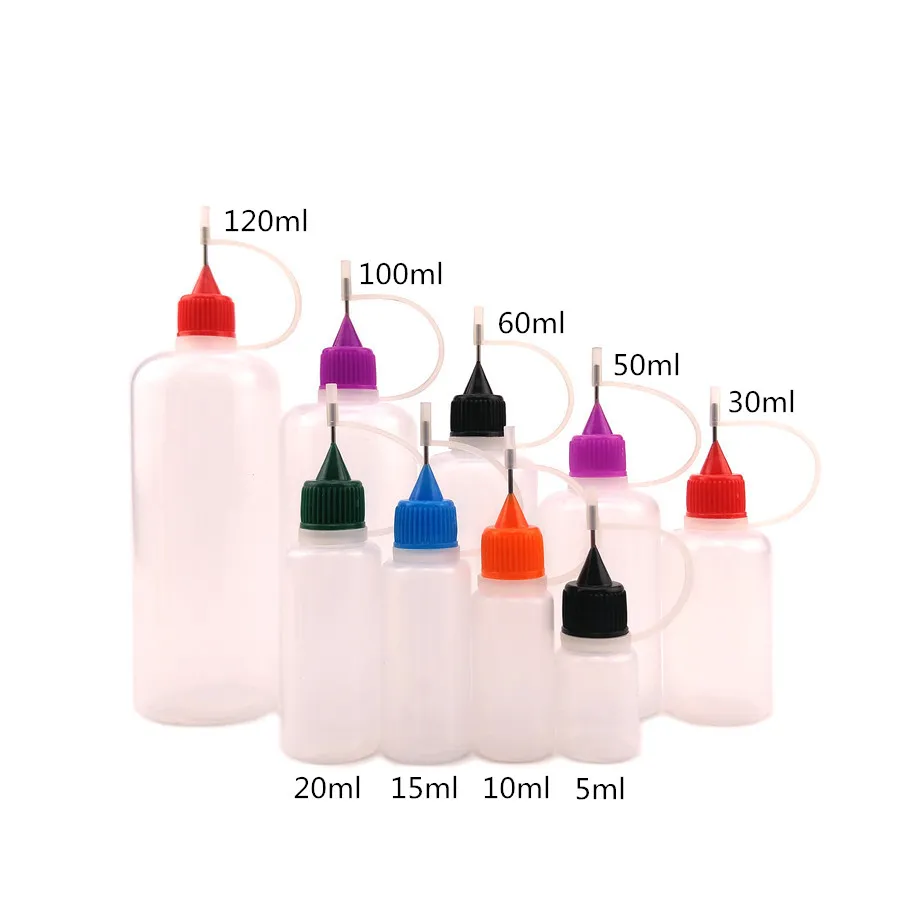 10ml Soft Black PE Bottles for E-Liquid Pet E Liquid Eye Drops Dropper Gorilla Plastic Bottle with Screw Childproof Cap