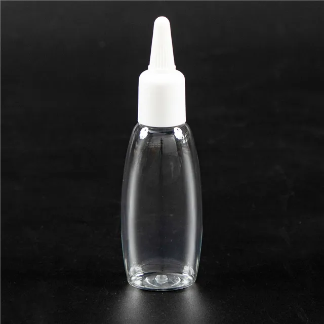 110ml Squeezable Plastic Hair Treatment Oil Essential Oil Pet Bottle