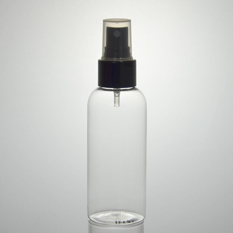 115ml 4oz Clear Cosmo Round Bullet Round Plastic Pet Bottles Mist Spray Bottles