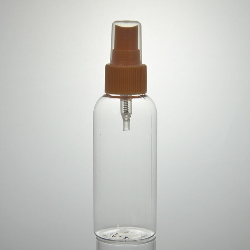 115ml 4oz Clear Cosmo Round Bullet Round Plastic Pet Bottles Mist Spray Bottles