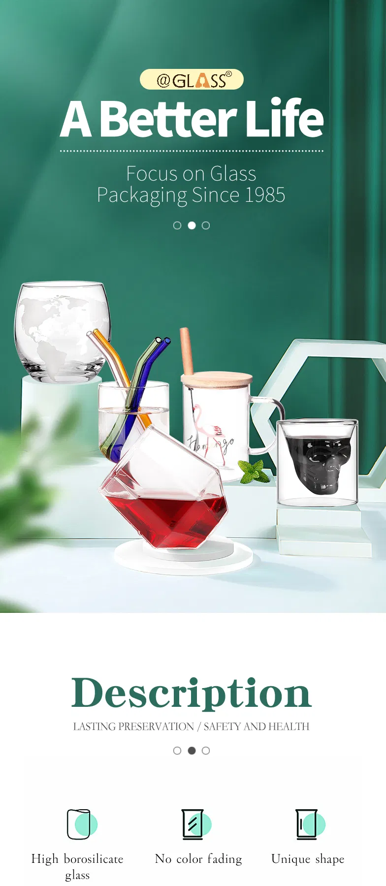 115ml Shaped Glass Beverage for Packing