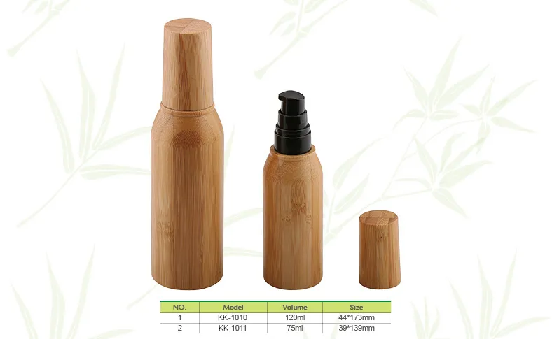 120ml Bamboo Cream Bottle for Cosmetic Packaging