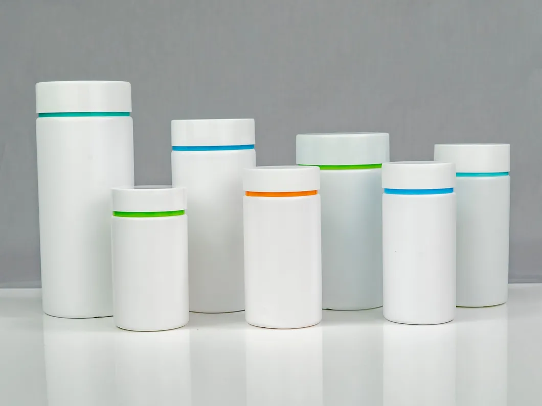 135ml Double Cap Tablets/Pill/Capsule HDPE Plastic Packaging Bottle