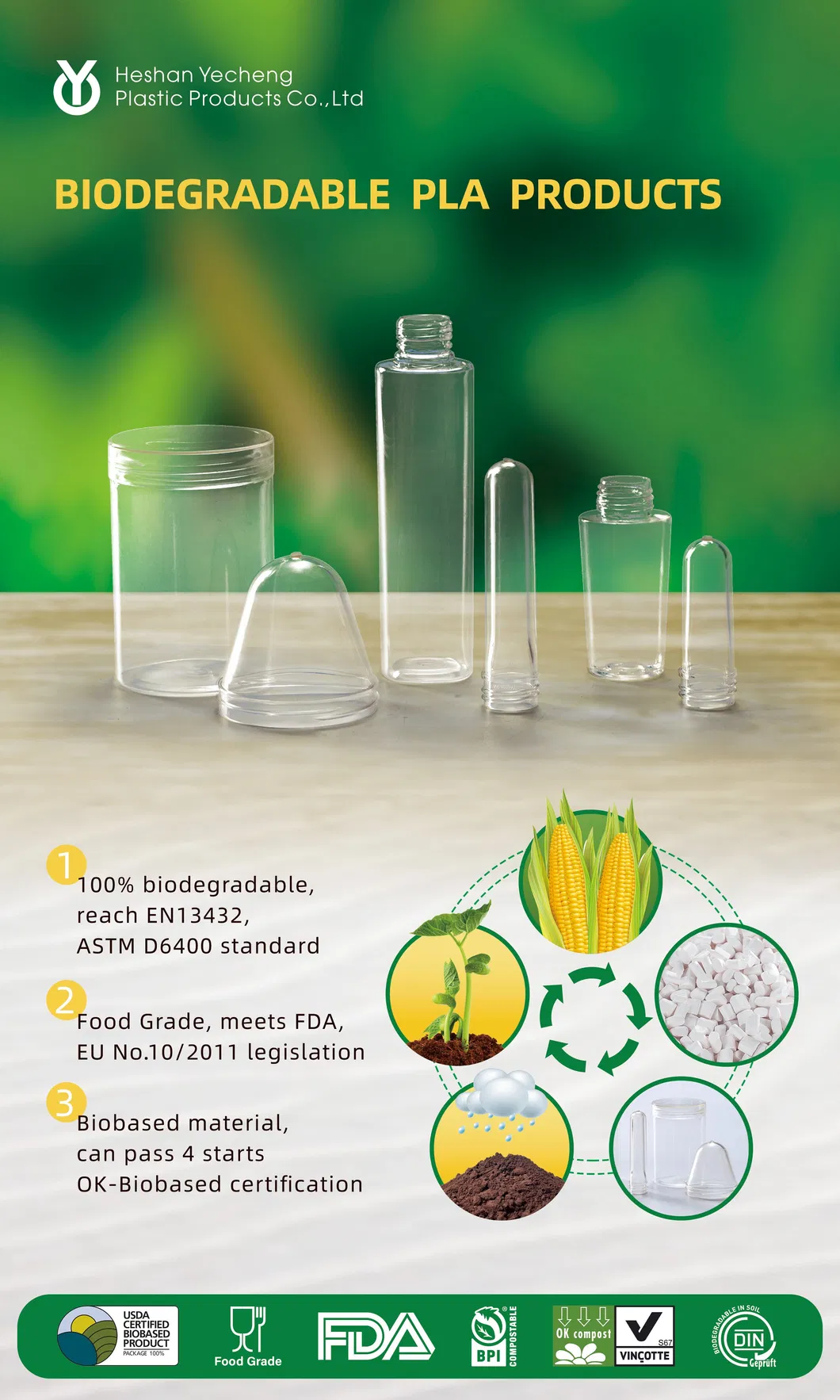 14mm 4G 4.3G 4.5g Pet Bottle Preform for Water Bottles Cosmetic Bottles Perfume Bottle and Medicine Bottle China Wholesale