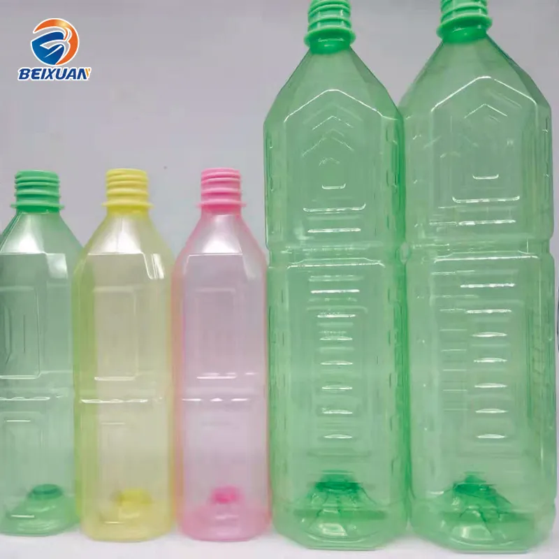 1500ml Colorful Square Shape Hot Fill Pet Plastic Bottle Big Capacity Juice Bottles
