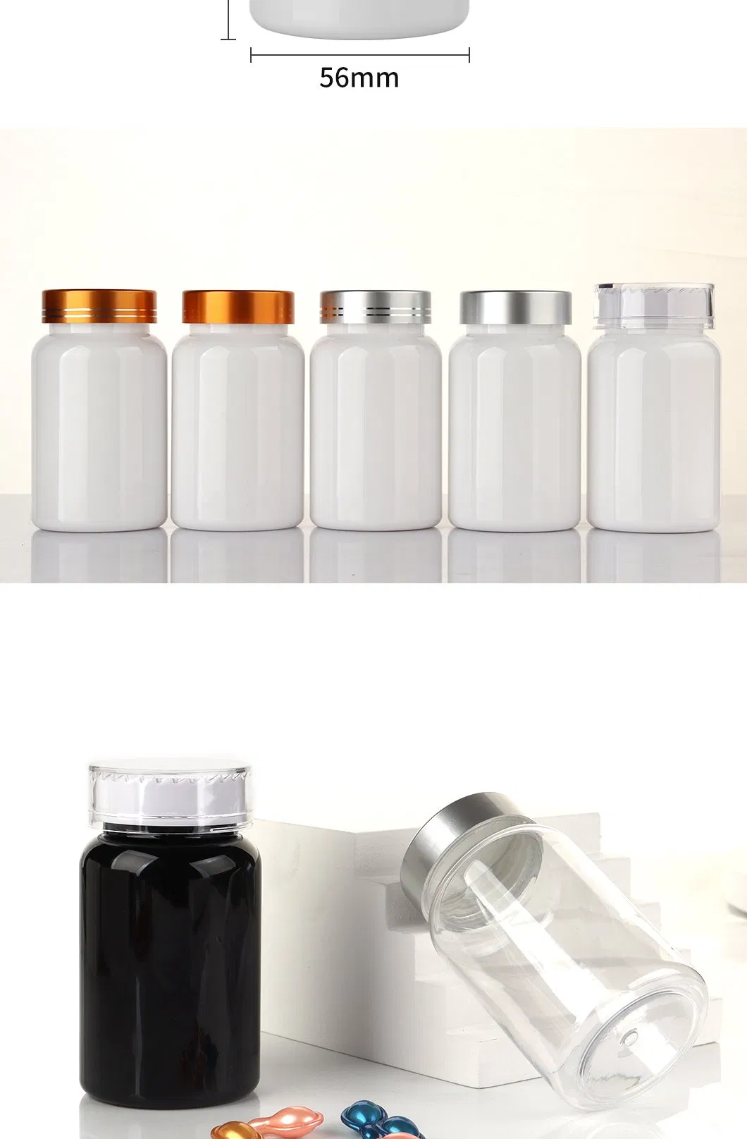 175ml Pet Large Capsule Medicine Pill Plastic Bottle Care Bottles