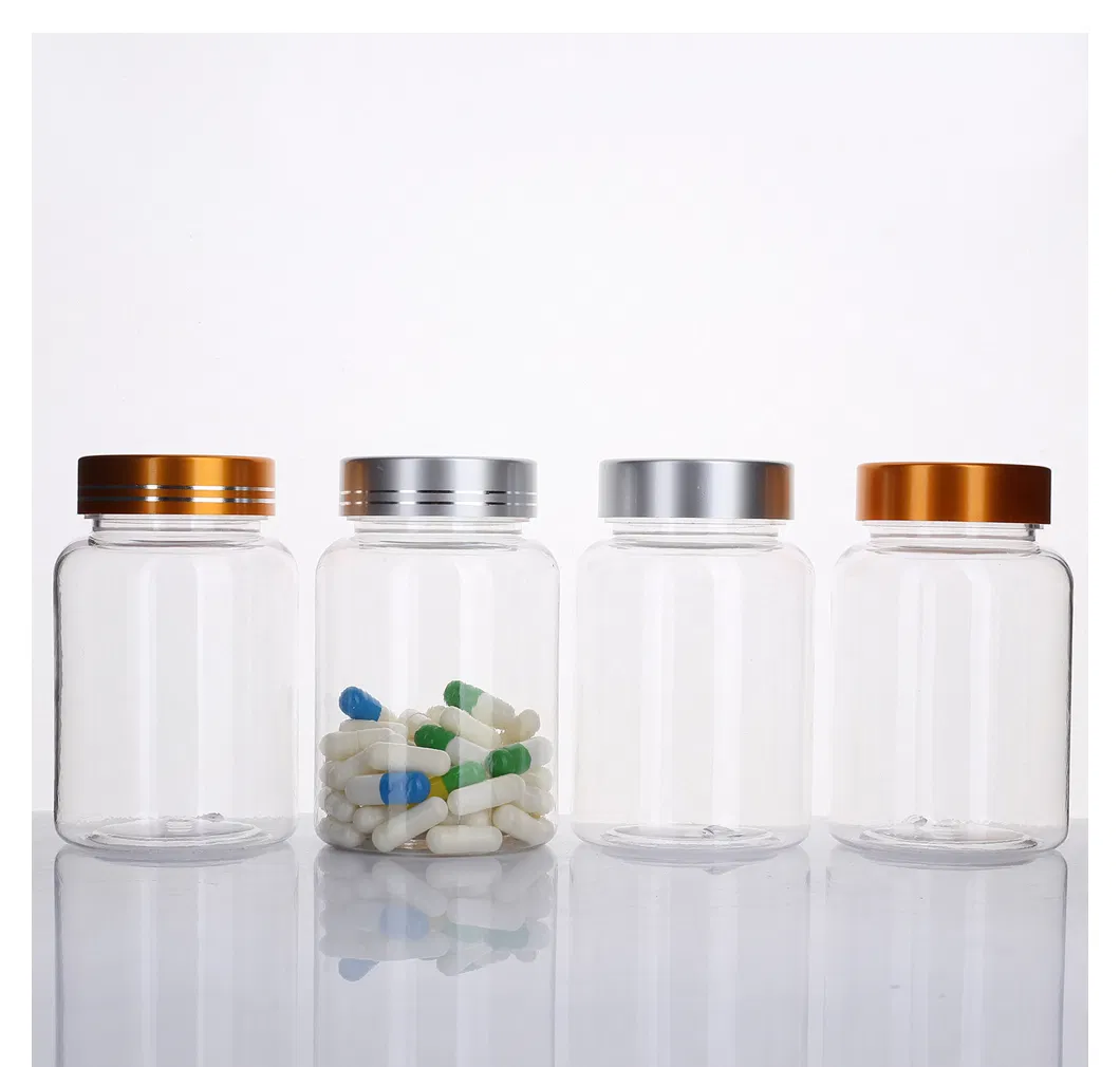 190ml Clear Pet Bottle Empty Plastic Pill Container Vitamin Capsule