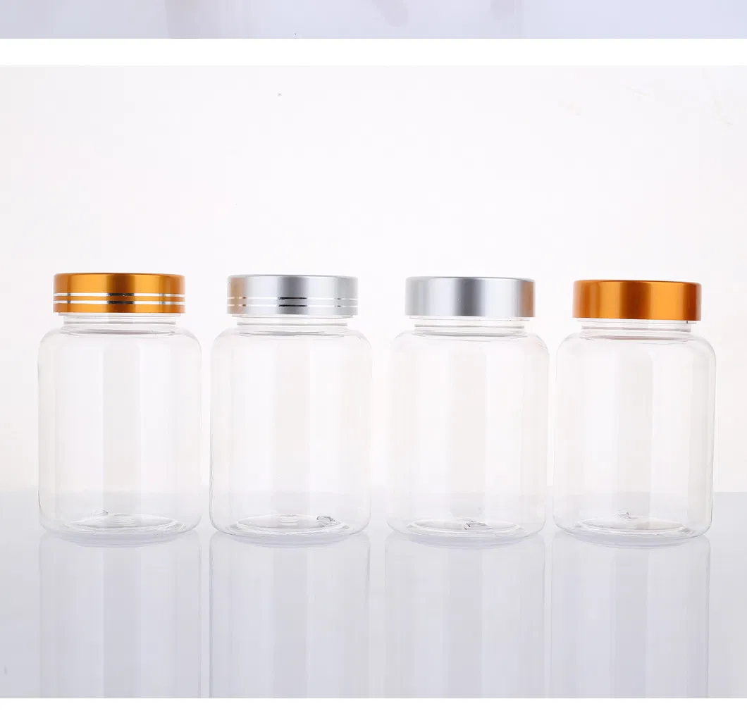 190ml Clear Pet Bottle Empty Plastic Pill Container Vitamin Capsule