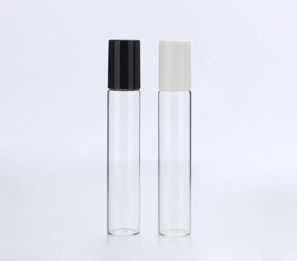 1ml 2ml 3ml 5ml 10ml 12ml Amber Glass Roll on Bottle Thin Glass with Metal Roller Ball