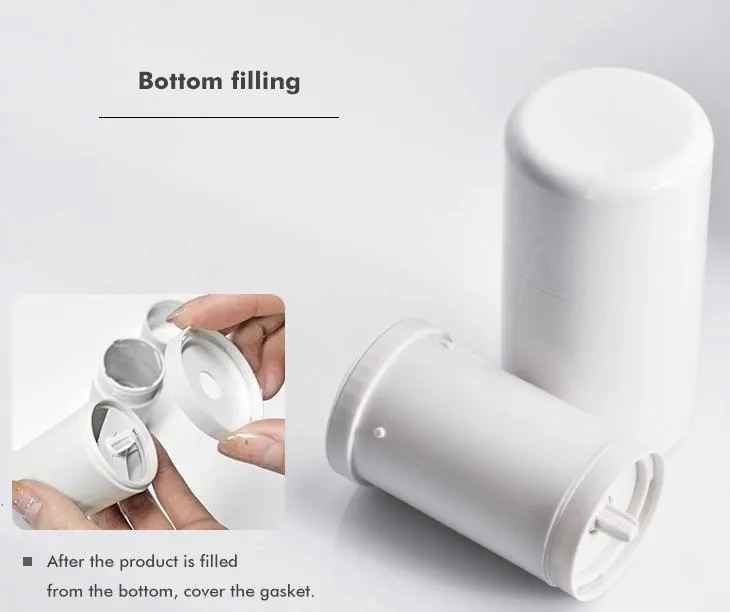 1oz Refillable Deodorant Stick PCR Plastic Empty Bottle for Skincare Packaging