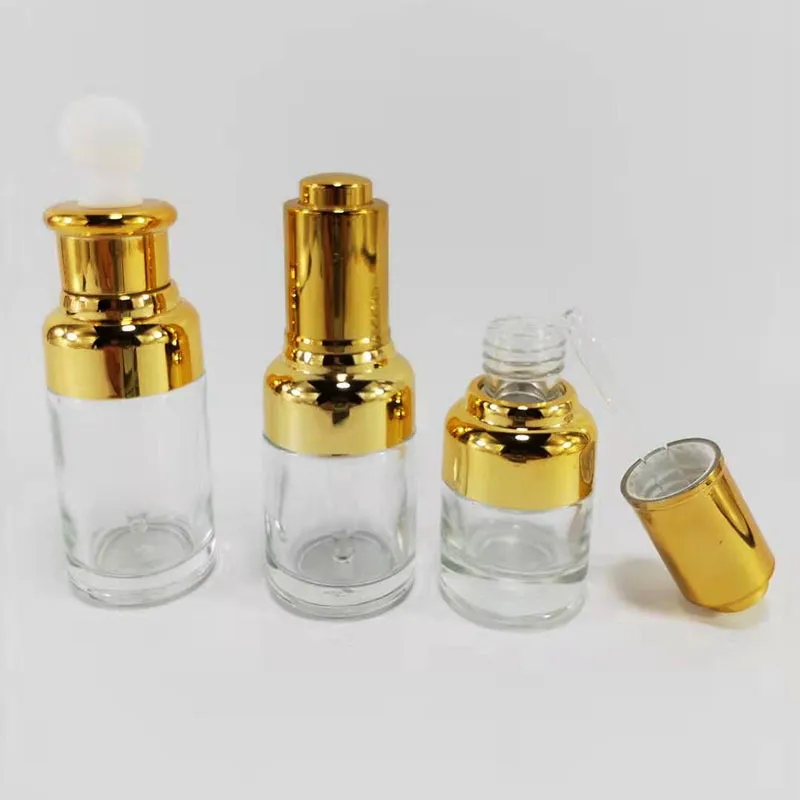 20ml-100ml Amber Glass Cosmetic Packaging for Essential Oil Herbs