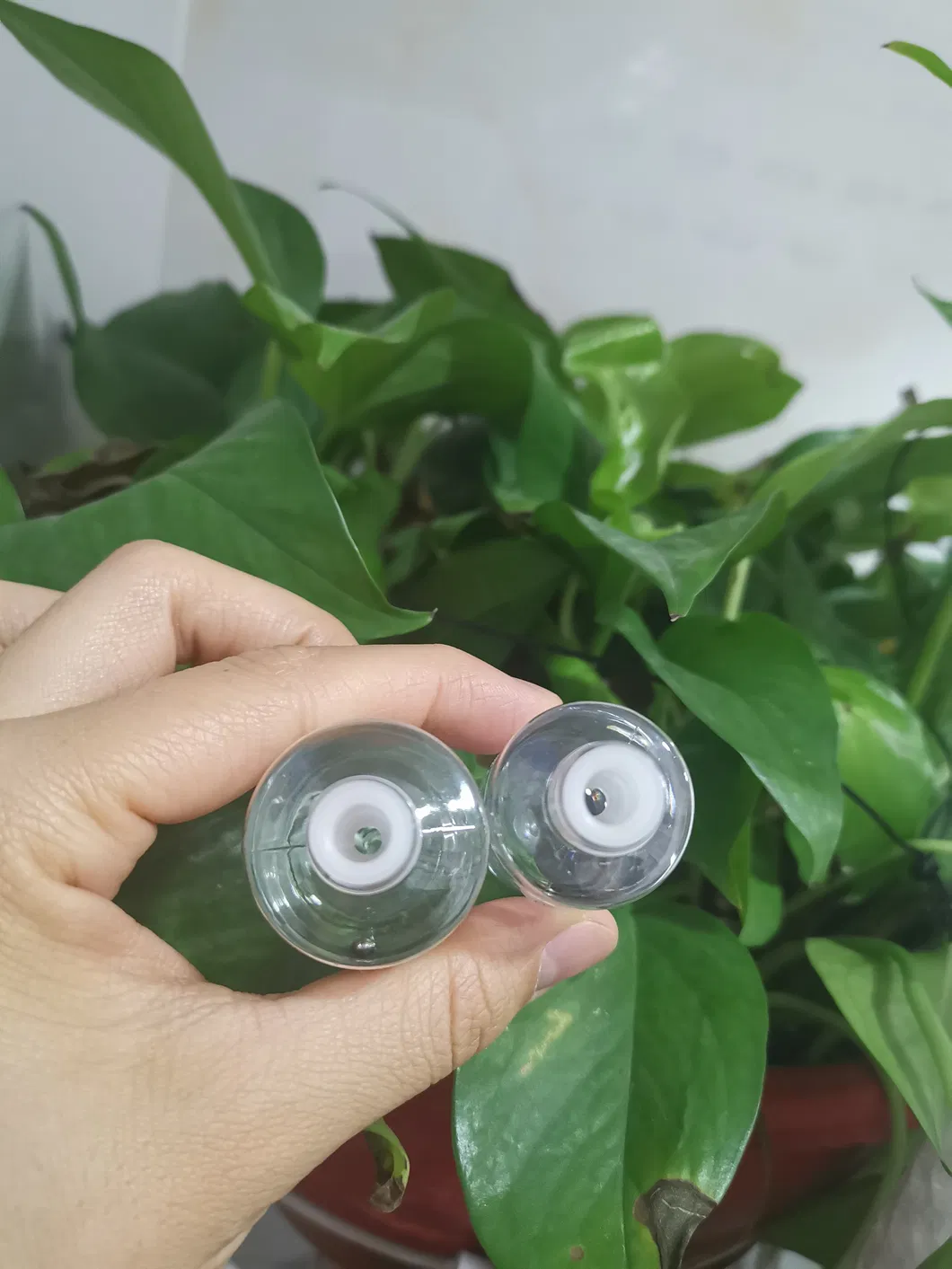 20ml 30ml Clear Pet Plasitc Light Nail Polish Treatment Bottles with Brush