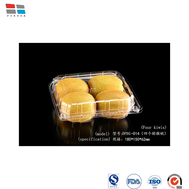 235*165*45mm Pet Plastic Clear Tray Disposable Fresh Meat Vegetable Fruit Tray