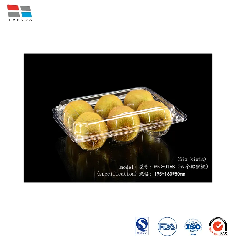 235*165*45mm Pet Plastic Clear Tray Disposable Fresh Meat Vegetable Fruit Tray