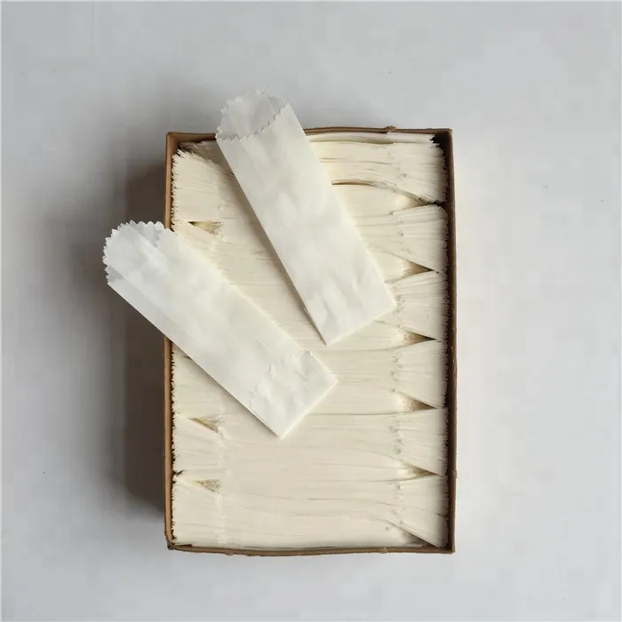 24 mm Skinny Vellum Glassine White Stamp Wax 600 Paper Bags