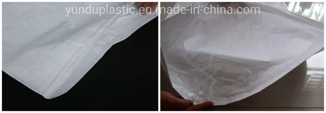 25kg Laminated Polypropylene Plain PP Woven Bag 50kg Sack for Food PP Woven Bag Manufacturer