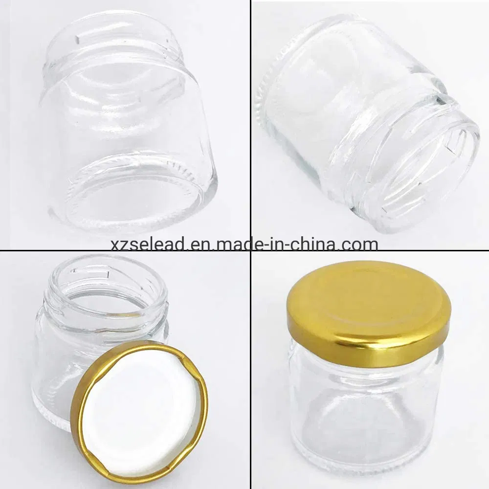 25ml 30ml 50ml Mini Honey Jar Small Round Glass Jam Jars Glass with Lid Storage Pickles Jar for Food