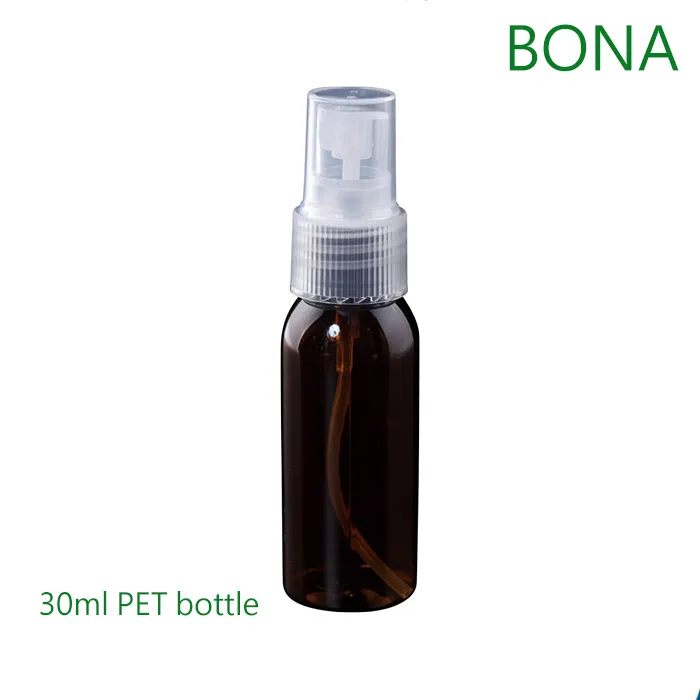 30ml 50ml 100ml Clear Blue Green Pet Spray Bottle with Fine Mist Sprayer