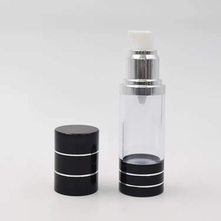 30ml 50ml Clear Transparent Cosmetic Airless Bottle Lotion Pump Cosmetic Packaging Set
