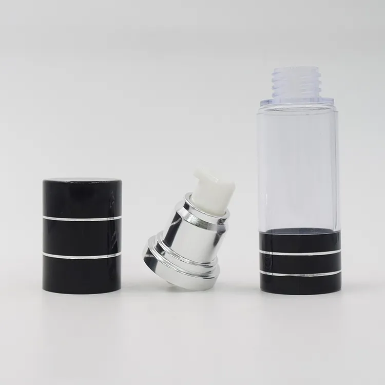 30ml 50ml Clear Transparent Cosmetic Airless Bottle Lotion Pump Cosmetic Packaging Set