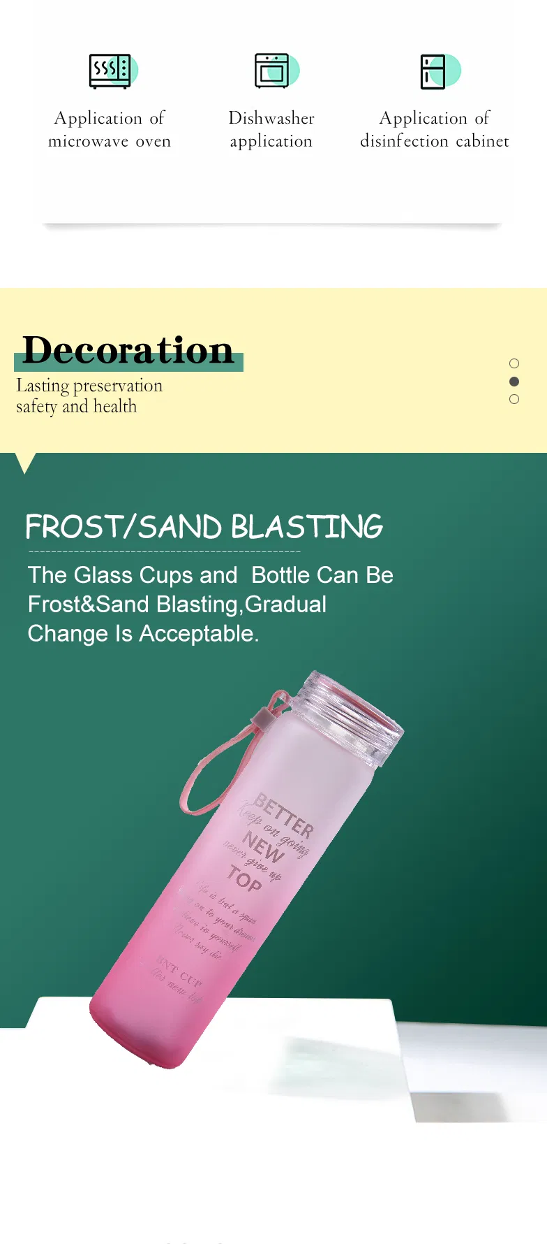 385ml Glass Drinking Bottle with Stopper