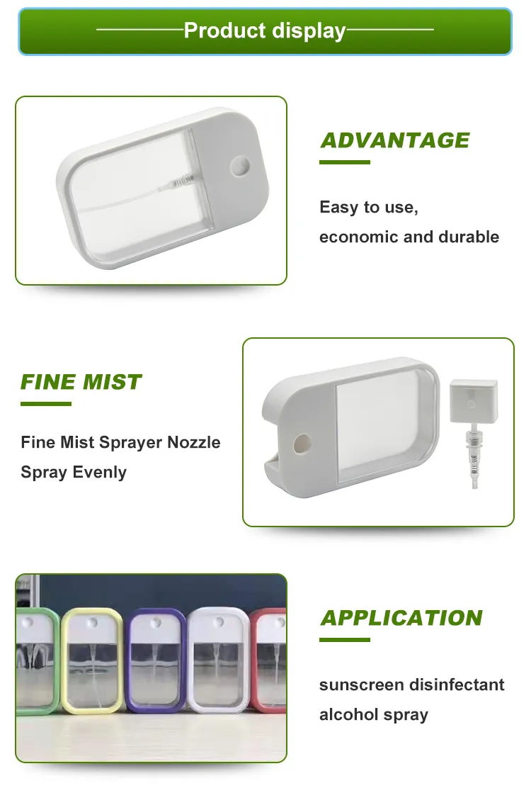 38ml Non Spill Perfume Sprayer 45ml Credit Card Spray Bottle