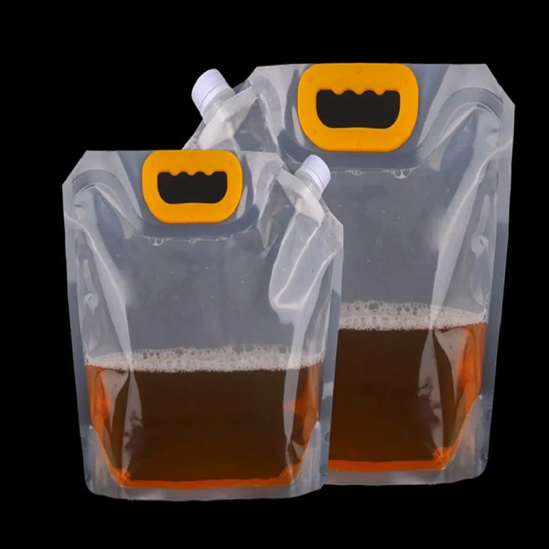3L 5lbag Spout Pouch /Oil Wine Bag /Bib Bag with Valve Spout Pouch with Handle Plastic Bag Stand up Pouch