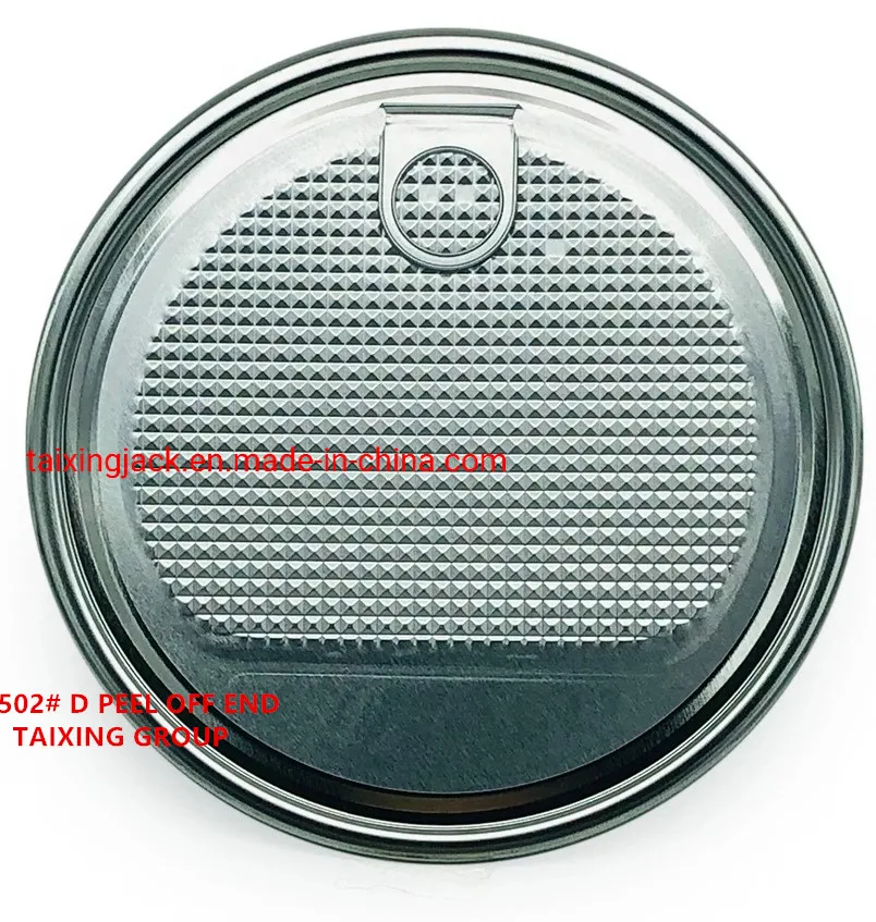401# 99mm Tinplate Cricle Peel off End for Milk Powder Can Lid