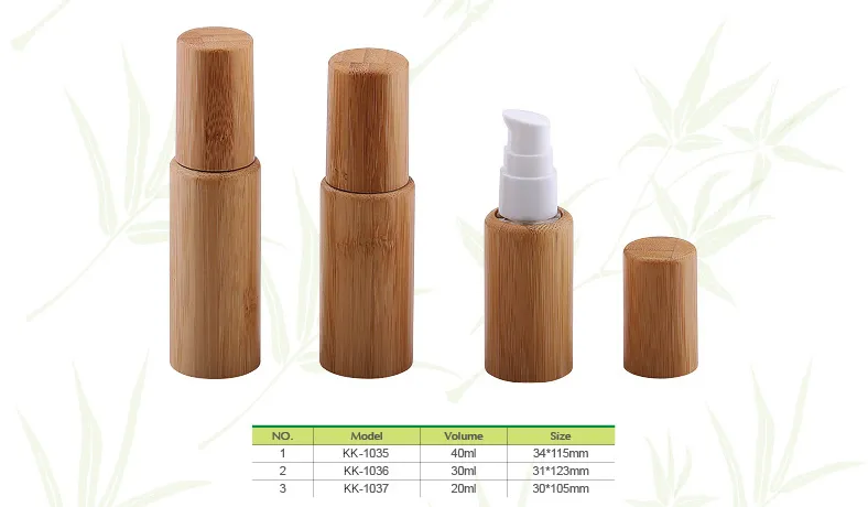 40ml Bamboo Cream Bottle for Cosmetic Packaging