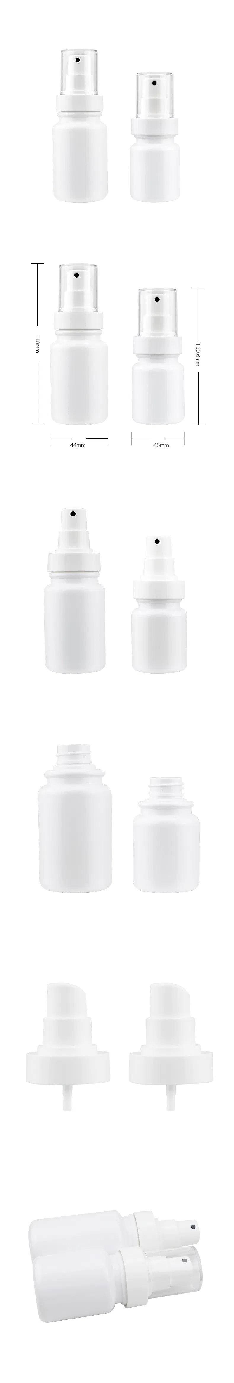 40ml Pet White Bottle Round Sprayer Bottle Skin Care Plastic Bottle