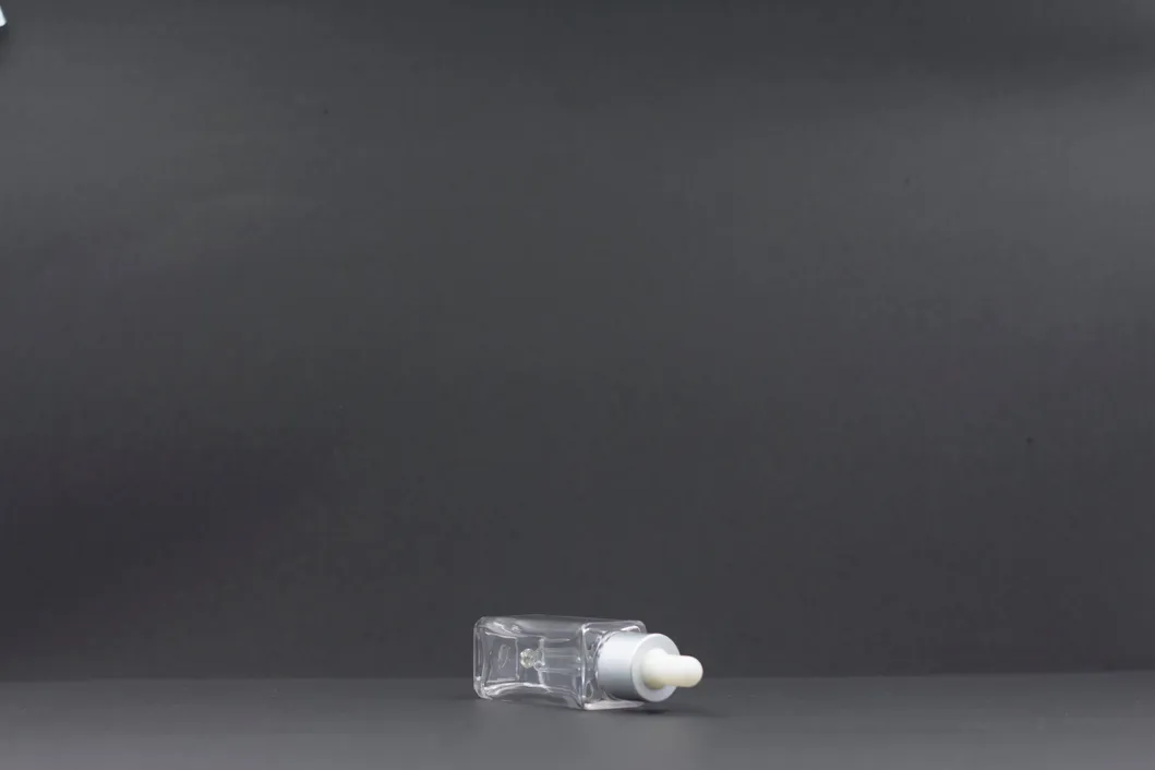 40ml Transparent Pet Cosmetic Packaging Transparent Essence Bottle Rubber Dropper