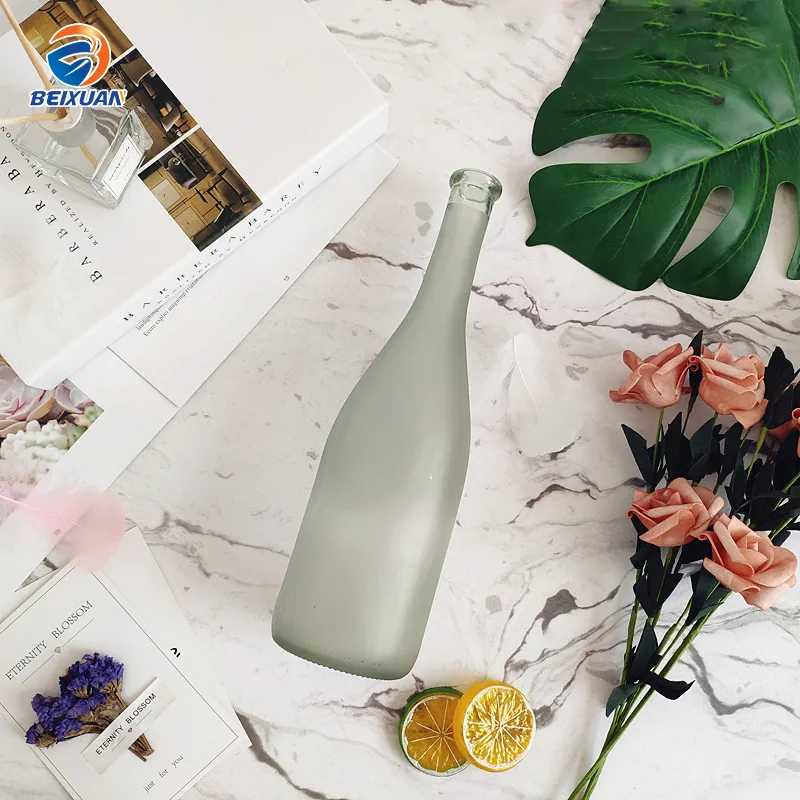 750ml Large Capacity Big Belly Round Glass Bottles for Red Wine Crafts