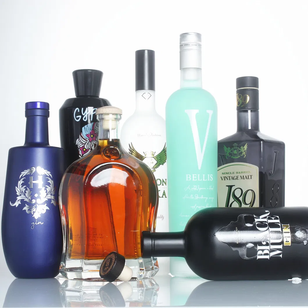 750ml Oslo Gin Whisky Vodka Spirit Glass Bottle for Liquor
