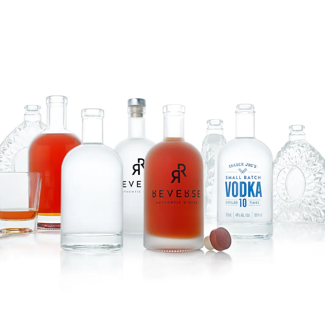 750ml Oslo Gin Whisky Vodka Spirit Glass Bottle for Liquor