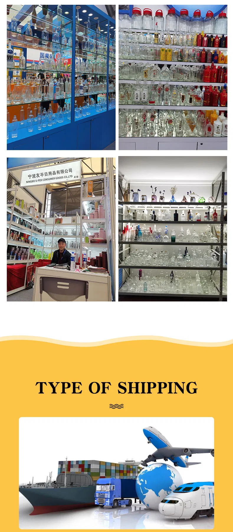 760ml Flint Glass Liqueurs Packing Bottle with Cork