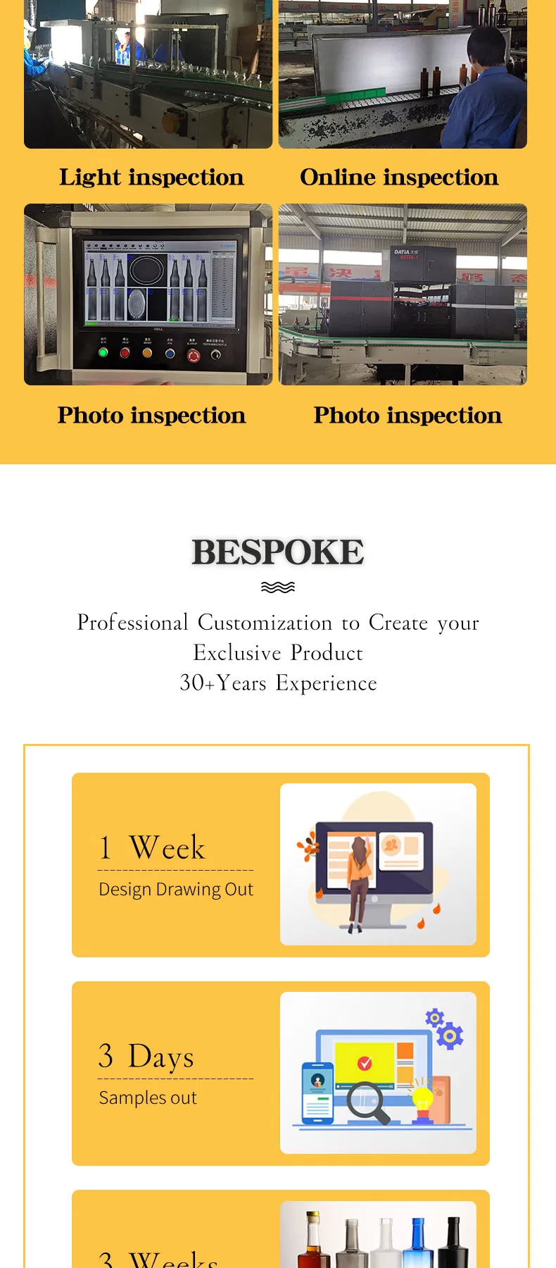 760ml Flint Glass Liqueurs Packing Bottle with Cork