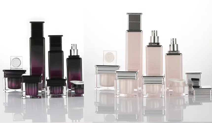 80ml Custom Square Shape Cosmetics Lotion Bottle Manufacturers for Skin Care Products