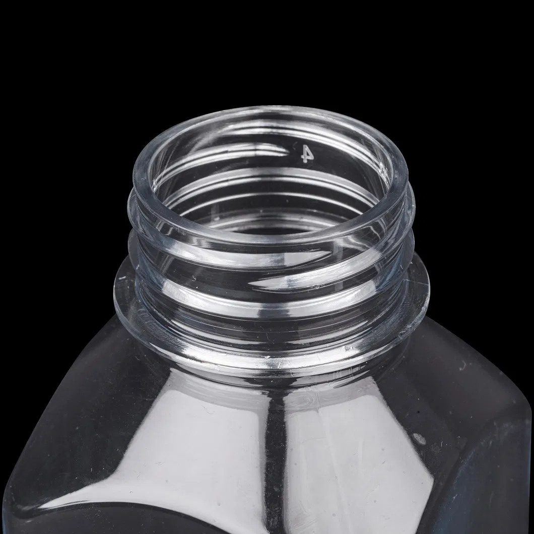 8oz 12oz 16oz Clear Food Grade Pet Square Juice Bottle