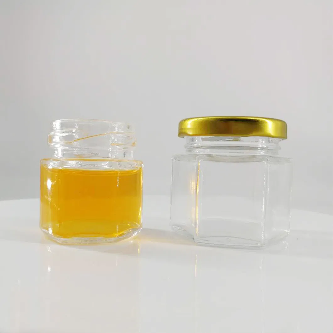 9oz 280ml Hexagonal Honey Containers Jam Containers Baby Food Containers Glass Pickles Containers