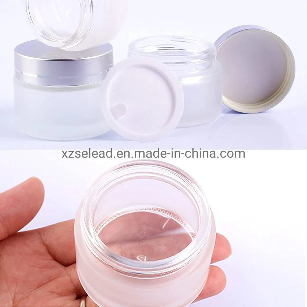 Amber Glass Cream Jar with Sloping Shoulder Moisturizer Glass Jar