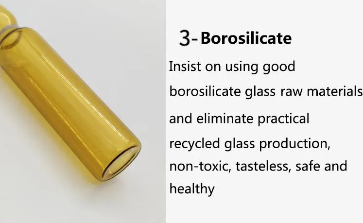 Ampoule Glass Bottle 1ml 2ml 5ml 10ml 20ml Pharmaceutical Injection Borosilicate Glass Ampoule