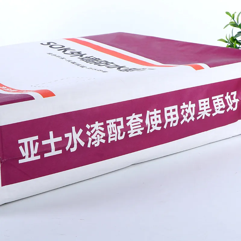 Automatic Filling Kraft Paper BOPP Laminated Paper Ceramic Tile Glue Cement Valve Bags