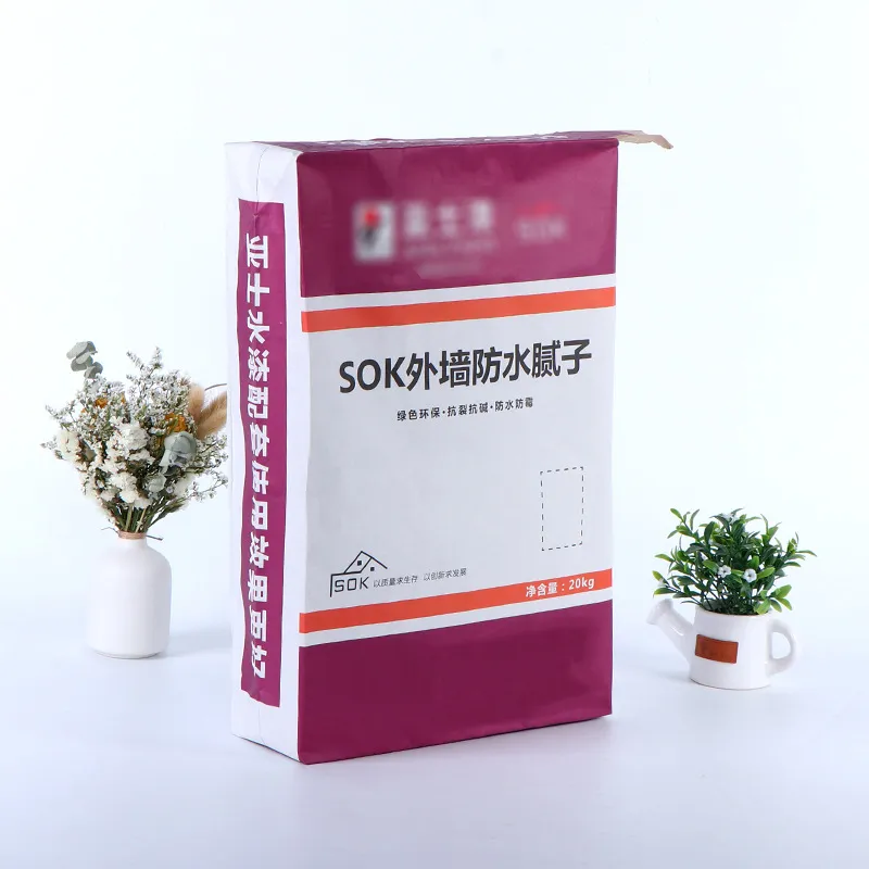 Automatic Filling Kraft Paper BOPP Laminated Paper Ceramic Tile Glue Cement Valve Bags