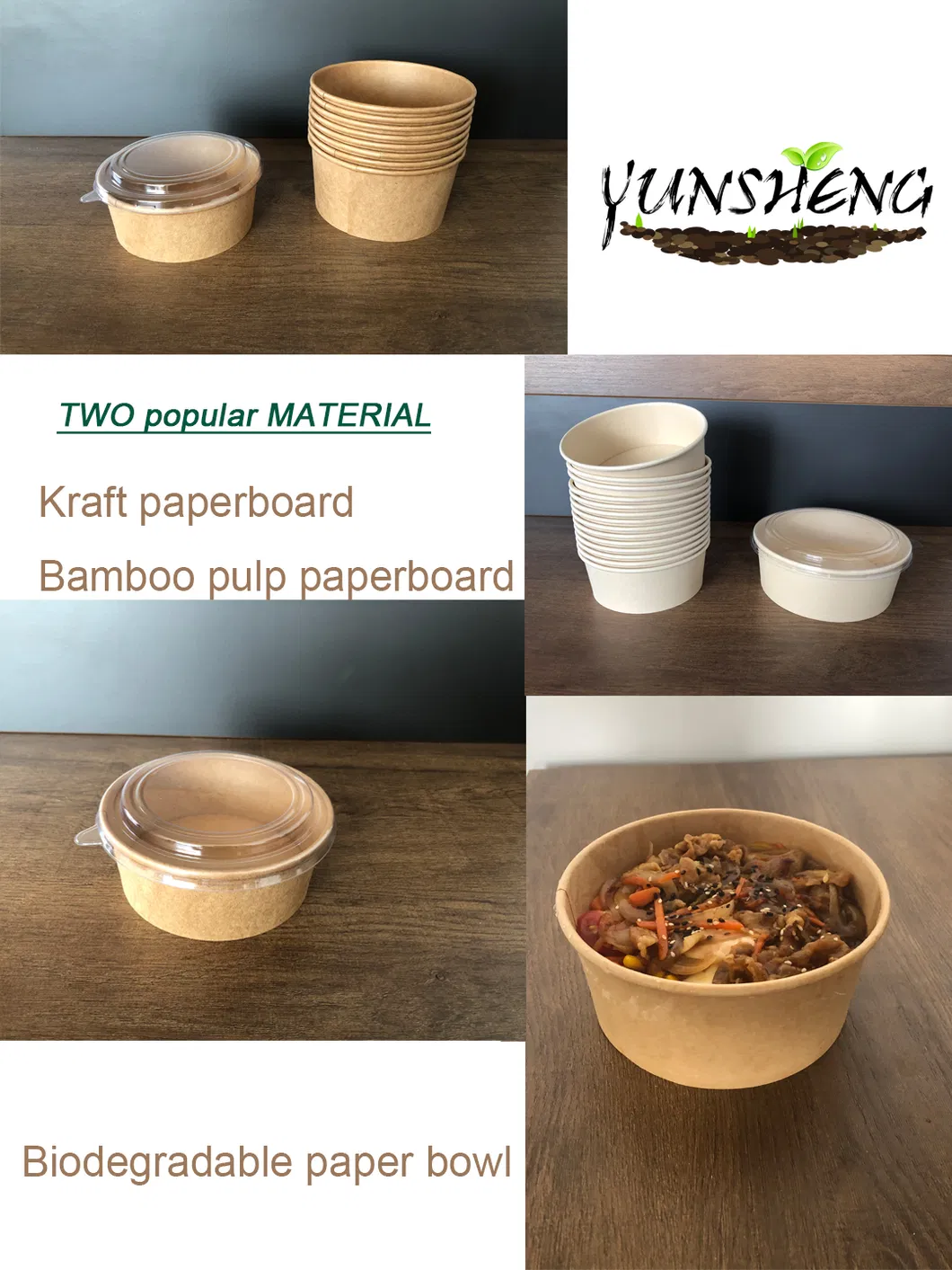 Biodegradable 6X9 Take out Food Containers with Clamshell Hinged Lid for Restaurant Carryout or Party Take Home Boxes