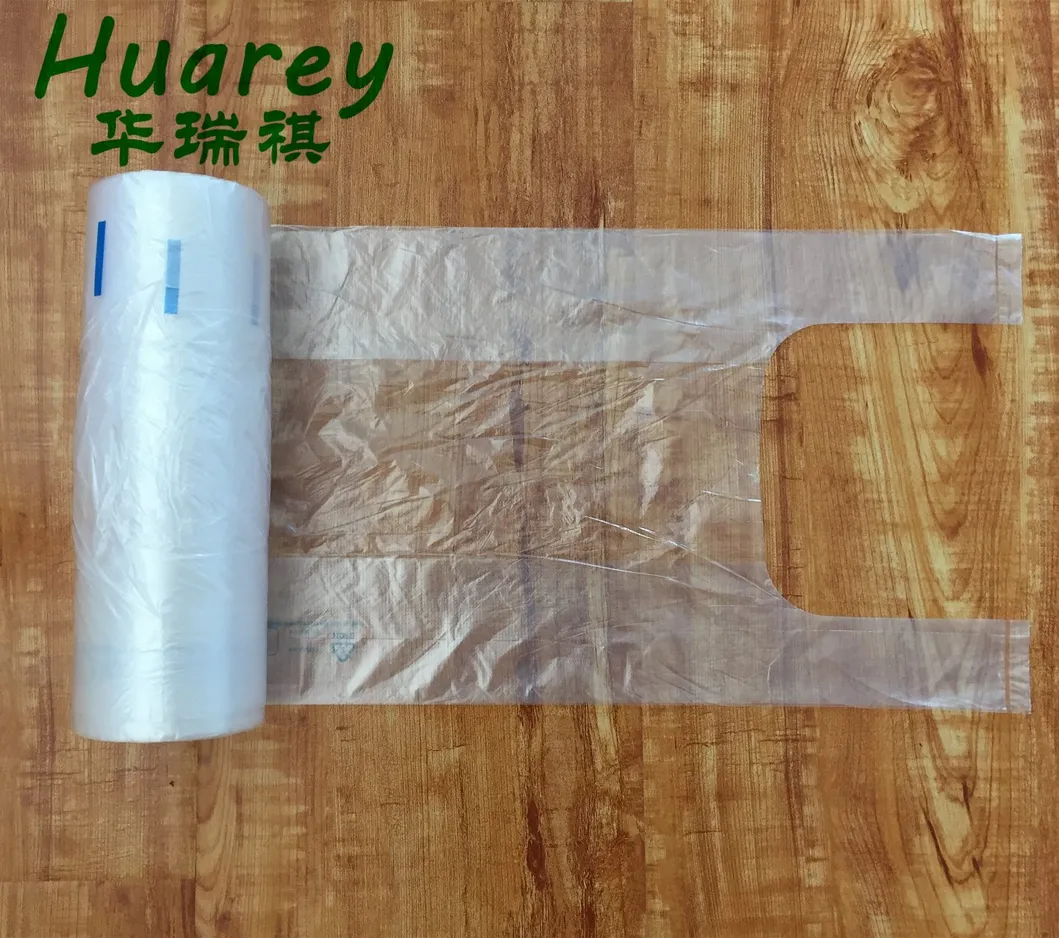 Biodegradable HDPE Star Seal Food Packaging Produce Bag on Roll