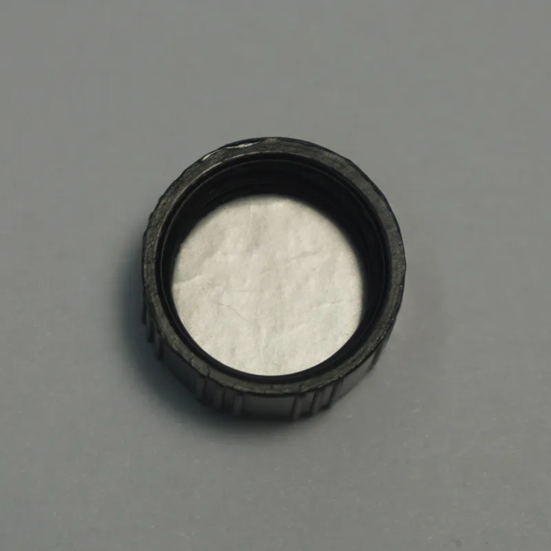 Black Phenolic Cap 15-425 Screw Cap with Polyvinyl-Faced Pulp Line Septa for Vials