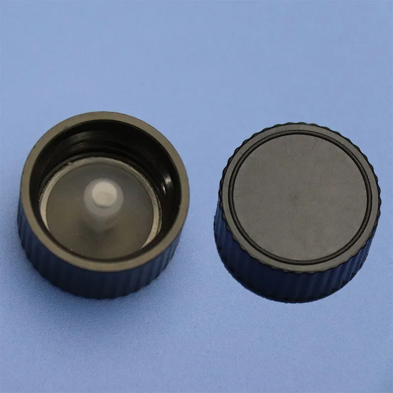 Black Phenolic Cap 20-400 Screw Cap with PE&Cone Shaped Liner Septa for Vials