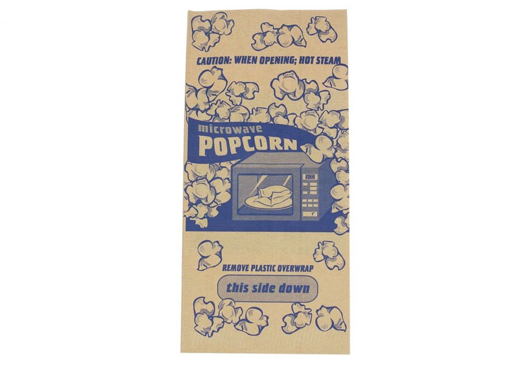 New Design Hot Sale Microwave Kraft Paper Packaging Popcorn Bag