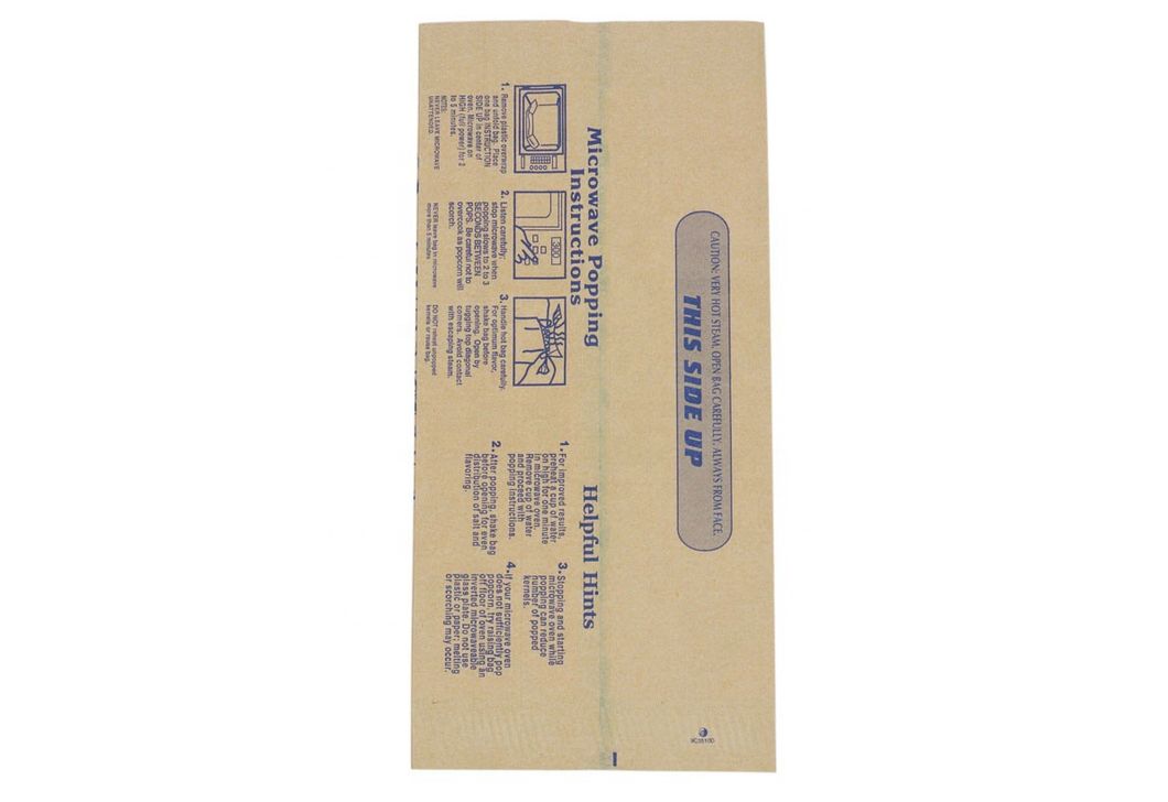 New Design Hot Sale Microwave Kraft Paper Packaging Popcorn Bag